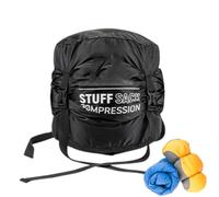 Générique Backpacking Compression Bag, Waterproof Stuff Sack 18.05 inches Compact Backpacking, Lightweight Outdoor Gear, Breathable Hiking Supplies for Adventures, Black