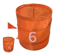 Générique Backyard Golf Bucket, Chipping Game Set, Foldable Storage Organizer, Sturdy Oxford Fabric, Easy Carry Handle, Perfect for Adults Beginners Kids Women Men, 11.81x11.81x11.81 inches
