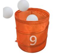 Générique Backyard Golf Game Bucket, Foldable Golf Chipping Game Storage Buckets, Ball Sport Training Oxford Fabric Organizer for Adults, Beginners, Kids, Women, Men, 11.81x11.81 inches
