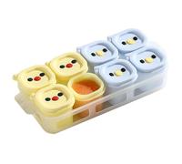 Générique Bacs congélation stockage aliments,8 Moules à Gâteau 50 ml avec Couvercle - 7 Compartiments pour Conservation Repas Enfant | pour Purées Légumes Fruits Lait Maternel Soupe