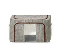 Générique Bacs De Rangement Pour Vêtements,Boîte À Couverture Pliable Avec Fermeture Éclair Et Couvercle | Bacs À Vêtements | Pour draps housse couettes jeans livres oreillers jouets