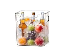 Générique Bacs Rangement pour Congélateur Vertical - Stockage Alimentaire Transparent,Boîte Rangement Garde-Manger,pour parents fruits yaourts collations canettes de soda bureau