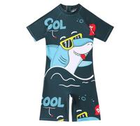 Générique Badeanzug Jungen - Maillot De Bain 1 PièCe pour GarçOn avec Fermeture éClair Et Protection Solaire Contre Les éRuptions CutanéEs Et Les Dinosaures à Manches Courtes UPF 50+