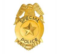 Widmannpro Badge de police FBI Métal Or