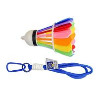 Générique Badminton Key Chain Colorful | 3D Printed Mini Charm Pendant | Badminton Lover Player Keychain for Women Men Kids Adults Teen Family Collectors