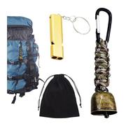 Générique Bärenglocke,Sicherheitspfeife,Glocke Für Das Wandern - Für Wildtier-Alarm Rucksacktour Camping Radfahren Klettern Bergsteigen Wildnis-Trail
