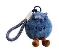 Générique Bag Charm | Plush Blueberry Keychain Cute Purse Accessory