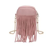 Générique Bagage Main Pour Pour chaîne de perles en or petit sac carré personnalité sac à bandoulière sac de téléphone portable De Maternité Pour Maman (Pink, One Size)