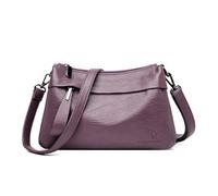 Générique Bagage Main Rigide Rouge en cuir de grande capacité pour femmes, à bandoulière, de poche, cartables pour cadeau de fête des mères Lunch Pour Homme Yéti (Purple, One Size)