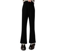 Générique Baggy Jeans Fille Pantalons Cargo en Denim Loisirs À Taille Élastiquée Ado Fille Jean Straight Pants Long avec Poches Ample Vintage Y2k Streetwear 2025 Printemps Automne