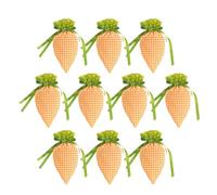 Générique Bags- | Easter Carrot Drawstring Bags, Cute Cartoon Design, 7.9 X 4.7 inches, 10 Pack Candy Goody Bag, Egg Hunt Activity, Spring Basket Stuffers, Party Favors, Festive Holiday Supplies