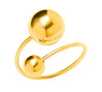 Générique Bague Ajustable pour Femme en Acier Inoxydable Or Taille Réglable Bague Chic pour Doigt Accessoire de Mode Élégant pour Usage Quotidien et Présent