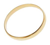 Générique Bague Alliance Plaqué Or 18 carats - Largeur 4mm - Taille 56 - Mixte