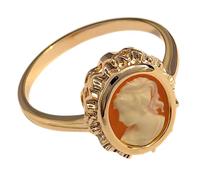 Générique Bague camé Plaqué Or 750/000 - Taille 50 - Femme