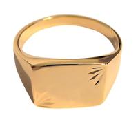 Générique Bague chevalière Homme Plaqué Or 750/000 - Taille 60
