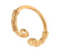 Générique Bague Chinoise En Plaquée Or, Manchette Ouverte Réglable, Minimaliste, Symbolise La Chance Et Le Succès Pour Femmes Et Hommes