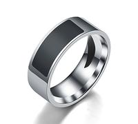 Générique Bague connectée NFC en acier inoxydable de partage données sans contact sur téléphone portable et contrôle fonctions