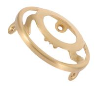 Générique Bague de Fixation D’Abat-Jour en Cuivre Pur 78 MM Support Triangulaire Inversé pour Abat-Jour en Verre Anneau Métallique de Rechange pour Douille de Lampe Accessoire Solide