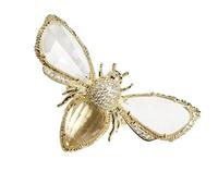 Générique Bague Femme D'abeille Dorée Ajustable en Artificiel Bague de Mode Stylée et Originale pour Porter Quotidien Soirée