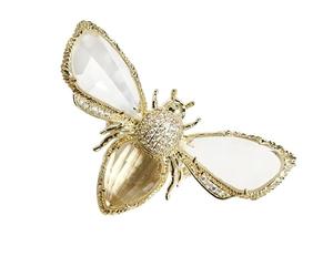 Générique Bague Femme D'abeille Dorée Ajustable en Artificiel Bague de Mode Stylée et Originale pour Porter Quotidien Soirée