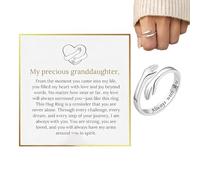 Générique Bagues Câlin Pour Femmes | Fournitures Pour La Bijouterie - Bague Câlin D'Amitié En De Zinc | Pour Adolescentes Petites Amies Sœur Épouse Amis Grand-Mère