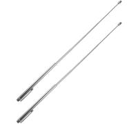 Générique Baguettes De Sourdier en Acier Inoxydable, Outil De Sourdier en Métal, Baguette De Sourdier pour Boussole, Lot De 2, Argent, Facile À Ranger, pour Extérieur, 15 Cm