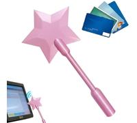 Générique Baguettes Magique Étoile Payez Appuyant Simplement Bouton, Porte Cartes Crédit Baguettes Étoile, Paiement sans Contact Portefeuille Cartes, Porte Carte Paiement sans Contact Étoiles