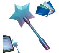 Générique Baguettes Magique Étoile Payez Appuyant Simplement Bouton, Porte Cartes Crédit Baguettes Étoile, Paiement sans Contact Portefeuille Cartes, Porte Carte Paiement sans Contact Étoiles