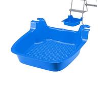 Générique Bain De Pieds pour Échelle De Piscine | Pédiluve pour Échelle Piscine Antidérapant Portable | Accessoires De Piscine Bleu