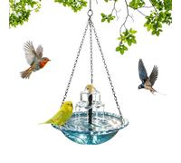 Générique Bain d'oiseau Solaire en Cascade | Fontaine à Eau Suspendable pour Décor de Jardin - Bain d'oiseau extérieur avec Pompe Solaire | pour Jardin Patio Balcon terrasse Cour ornithologues