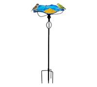 Générique Bain d'oiseaux avec Support Mangeoire Vintage Robuste de 81 cm pour Oiseaux de Compagnie avec Support Bol d'eau pour Nourrir Perruches Perroquets Maison Jardin Arrière-Cour