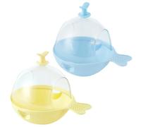 Générique Bain d'oiseaux pour Cage - Grands interactifs Suspendus de 18,6 cm, Bols de Bain pour Oiseaux de Compagnie, pour perroquets | Petite, Moyenne et Grande Perruche Perroquet calopsitte pins