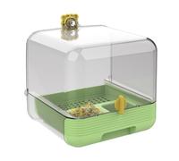 Générique Bain d'oiseaux pour Cage | Mangeoire à Cage Extensible | Bol Transparent 2 en 1 Nettoyage Rapide pour Intérieur ou Extérieur Jardin Terrasse Animalerie