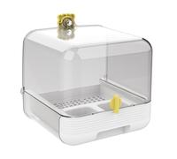 Générique Bain d'oiseaux pour Cage | Mangeoire Amovible pour Oiseaux de Compagnie | Bol Transparent 2 en 1 Nettoyage Rapide pour Intérieur ou Extérieur Jardin Terrasse Animalerie