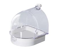 Générique Bain d'oiseaux pour Cage | Transparente pour Douche Et Nid | Bain D'Oiseau Anti-Éclaboussures pour Intérieur - pour Nidification Intérieur Calopsitte, Conure, Canari, Colibri