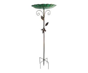 Générique Bain d'oiseaux pour Extérieur,76 cm de Hauteur, Abreuvoir décoratif - Fontaine à Oiseaux avec Piquet | pour Jardin, Parc, pelouse, Espace Vert extérieur
