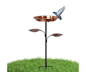Générique Bain d'oiseaux pour Extérieur Mangeoire Décorative Résistante aux | Mangeoire Oiseaux Sur Pied Pour Volière Pinsons Perruches Moines Jardin Maison Cour Aménagement Paysager Parc et
