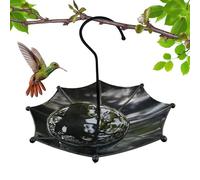 Générique Bain d'oiseaux pour Extérieur Station d'eau avec Crochet | Plateau alimentaire pour oiseaux Pour Balcon Terrasse Rampe Appartement Maison de Campagne Piscine Patio Jardin