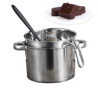Générique Bain-Marie Ensemble - Bol Polyvalent, Récipient Fonte Chocolat avec Graduation Et Poignée | pour Beurre Préparations Maison Cuisine Restauration Confiserie Fromage Desserts