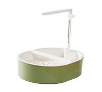 Générique Bain Portable pour Perroquets, Qualité Supérieure, Automatique pour Oiseaux, Réglable pour Ondulées, Style B White Shower