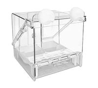 Générique Bain pour Cage à Oiseaux Mangeoire Transparent