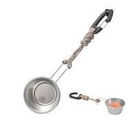 Générique Bait Bowls - Stainless Steel Mixing Cup, Powdered Fish Food Container with Easy pour, Multifunctional Angling Tackle Gear, Fishing Accessories for Men Women, Outdoor Fishing Equipment