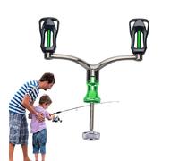 Générique Bait Caster Reel - Double Crank Aluminum Alloy Handle | Replacement Fishing Parts, Durable Handles For Bad Weather, Fits 1000-4000 Series, Smooth Grip, Outdoor Angler Accessory