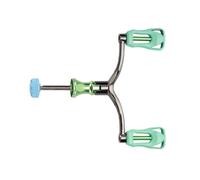 Générique Bait Caster Reel - Double Crank Aluminum Alloy Handle | Replacement Fishing Parts, Durable Handles For Bad Weather, Fits 1000-4000 Series, Smooth Grip, Outdoor Angler Accessory