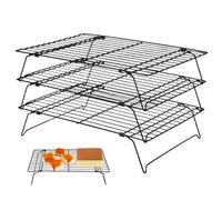 Générique Baking CoolingRack - Grille de Four de Taille Standard, Conception empilable antiadhésive, Acier résistant à la Chaleur | pour la Cuisson du, Le rôtissage, Le Refroidissement et Le séchage