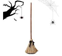 Générique Balai Dansant Hanté Halloween,Balai Dansant Effrayant avec Bruits Fantômes pour Fête - Décoration Maison Terrifiante pour Jardin Fête Pelouse Escape Game Terrasse