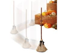 Générique Balai Magique d'halloween, Balai de sorcière Flottant animé avec Sons effrayants, balais d'halloween animés Magiques Qui bougent pour des décorations de fête hantées