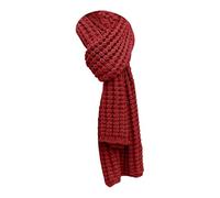 Générique Balai Vis Knitted Handmade Scarf For Women's Winter Thickened Solid Color Student Couple Knitted Neck Poignée Bois Flotté (Wine, A)