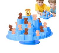Générique Balance Board Game, Interactive Tree Toy, Two-Player Challenge, 25x8.5x19.5cm Animal Stacking Fun, Colorful Pieces, Compact Size, Indoor and Outdoor Play for Kids, Families