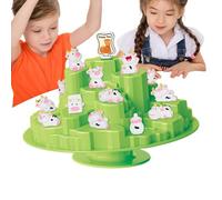 Générique Balance Board Game, Interactive Tree Toy, Two-Player Challenge, 25x8.5x19.5cm Animal Stacking Fun, Colorful Pieces, Compact Size, Indoor and Outdoor Play for Kids, Families